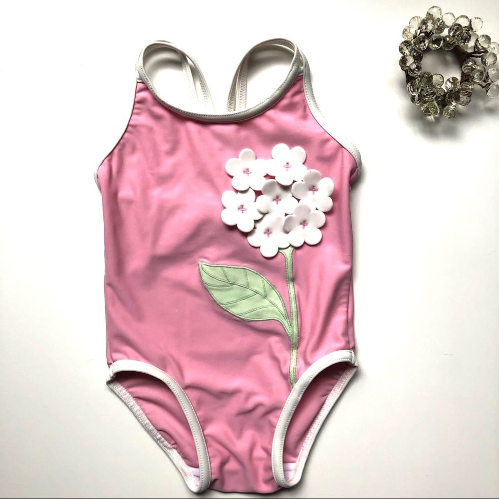 Baby Gap Pink one piece Swimsuit- Girls 6-12M